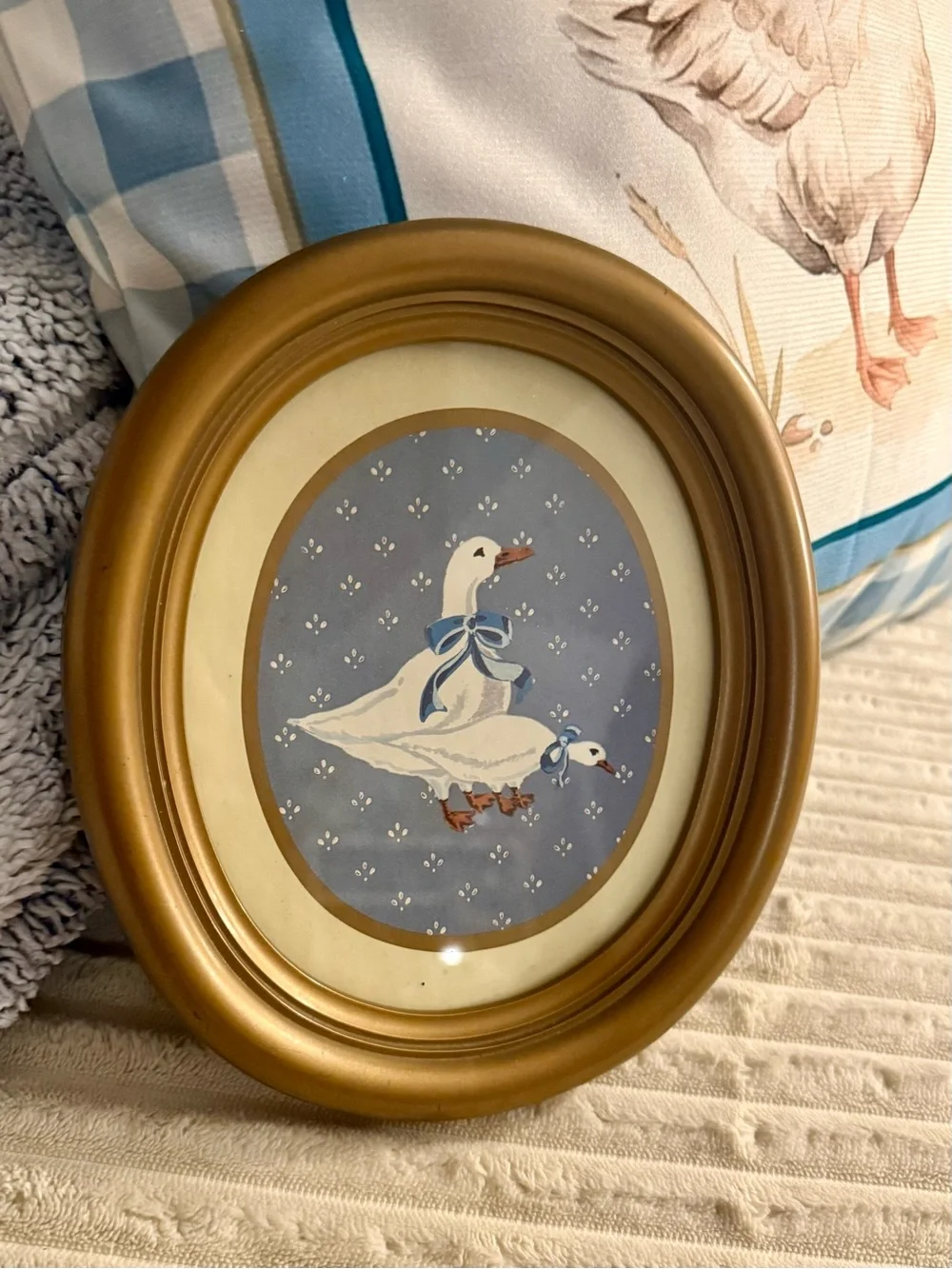Gold Oval Goose Picture Frame - Home Accents